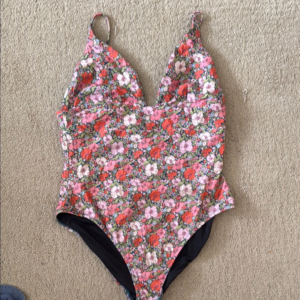 J crew liberty Floral One-Piece Swimsuit